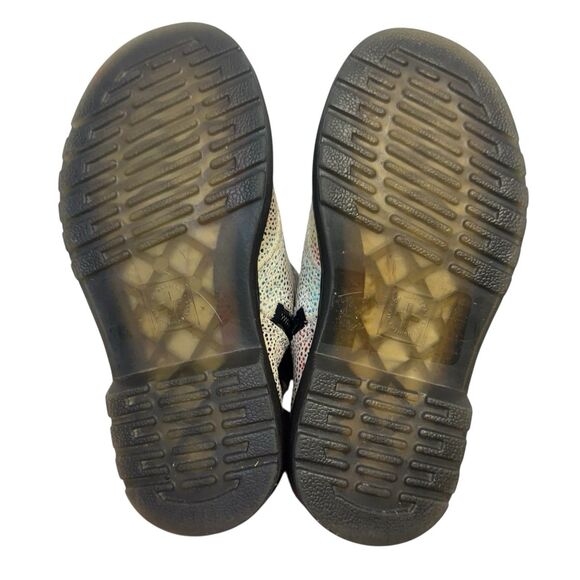 Dr. Martens Girls 1460 Pascal Iridescent Rainbow Suede Zipper Boots Size 11 - Picture 4 of 9